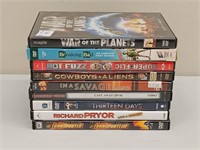 LOT OF 9 DVDs
