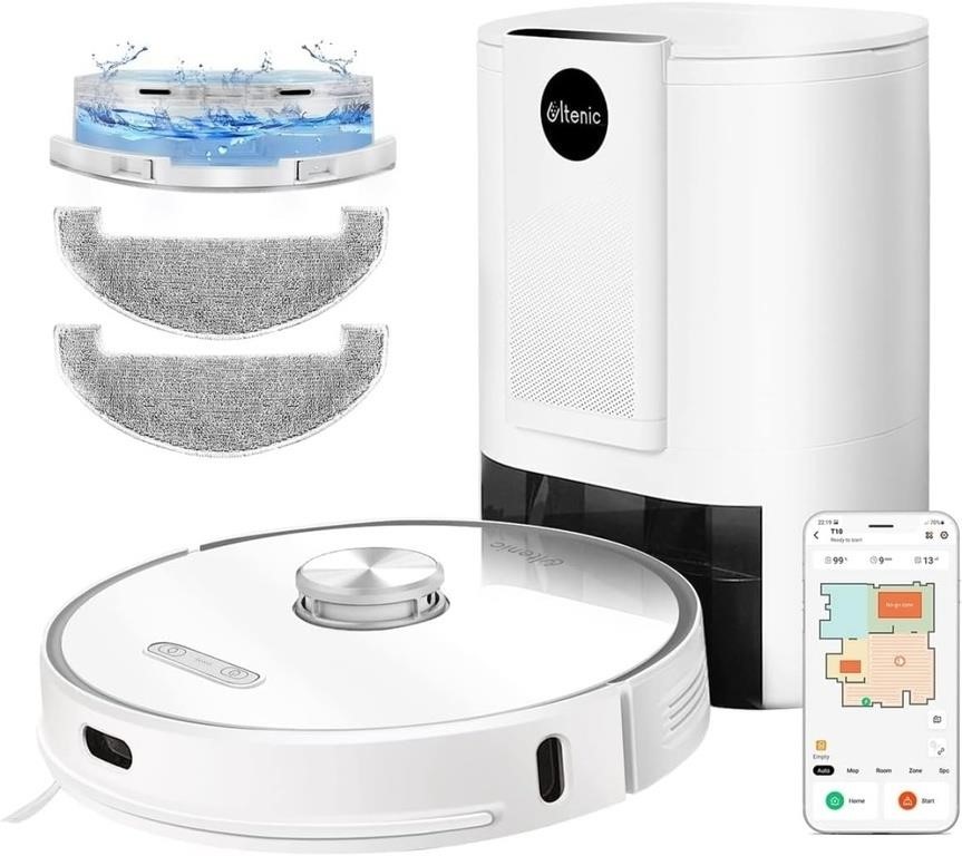 Ult robotic vacuum/mop with auto-empty