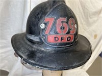 ANTIQUE DALLAS FIRE DEPARTMENT HELMET WITH