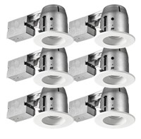 Swivel Baffle Series 4 in. New Construction 6 Pack