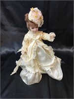 Vintage French Victorian Bride Porcelain Doll