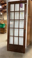 Glass pane wood door, 30?x 80?