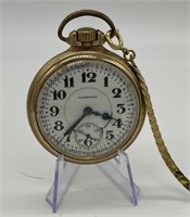 Hampden 19 jewel Pocket Watch 1916 lever set