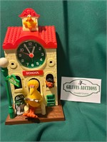 1971 Sesame Street Muppets Clock 11” tall