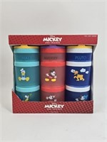 NIB Mickey & Friends Snack Stacks Containers