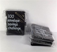 New Lot of 4 100 Envelope Savings Challenge