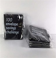 New Lot of 4 100 Envelope Savings Challenge