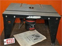Working Craftsman 1-hp router w/ table