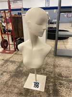 32" TALL MANNEQUIN BUST W/ BASE