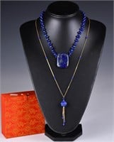 Group of 2 Lapis Lazuli Necklaces