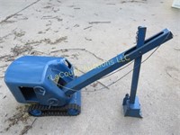 vintage pressed steel structo steam shovel