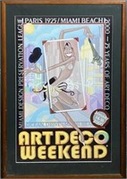 ART DECO WEEKEND - MIAMI BEACH POSTER