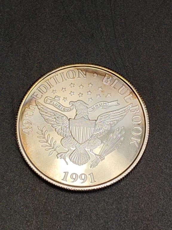1991 Blue Book 1oz Silver Coin
