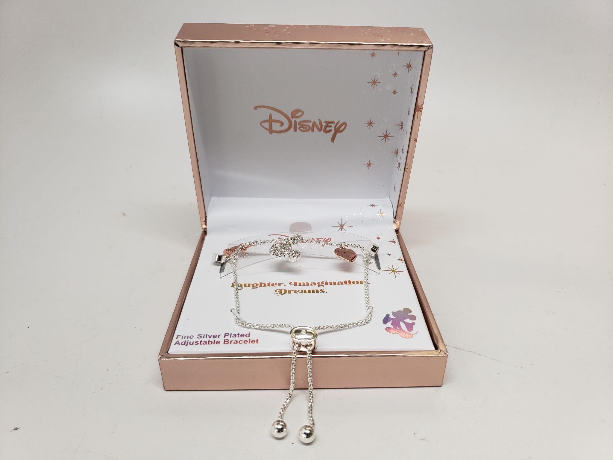Disney Fine Silver Plated Adjustable Bracelet