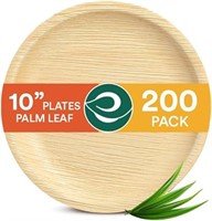 SEALED - ECO SOUL Compostable 10 Inch Palm Leaf Ro