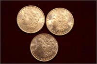 Morgan Silver Dollar Lot; 1884O, 1885O, 1886