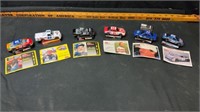 6) race cars & cards