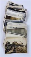 Approx 125 photo postcards RPPC