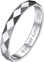 Elegant Engraved Forever Love Multi-faceted Ring