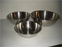 S/S Mixing Bowls  9, 11 & 13