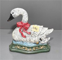 CAST IRON SWAN DOOR STOP