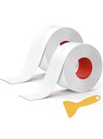 MOKANI WHITE CAULKING TAPE, 2 ROLLS SELF ADHESIVE