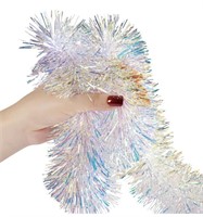 AURORAVA  20FT X 3IN TINSEL GARLAND