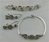 2 Bracelets & Earrings