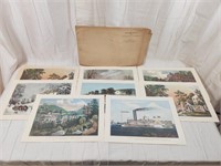 FRAMING PRINTS FROM THE TRAVELERS CURRIER & IVES..