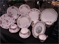 25 pieces of china: six are dessert plates with