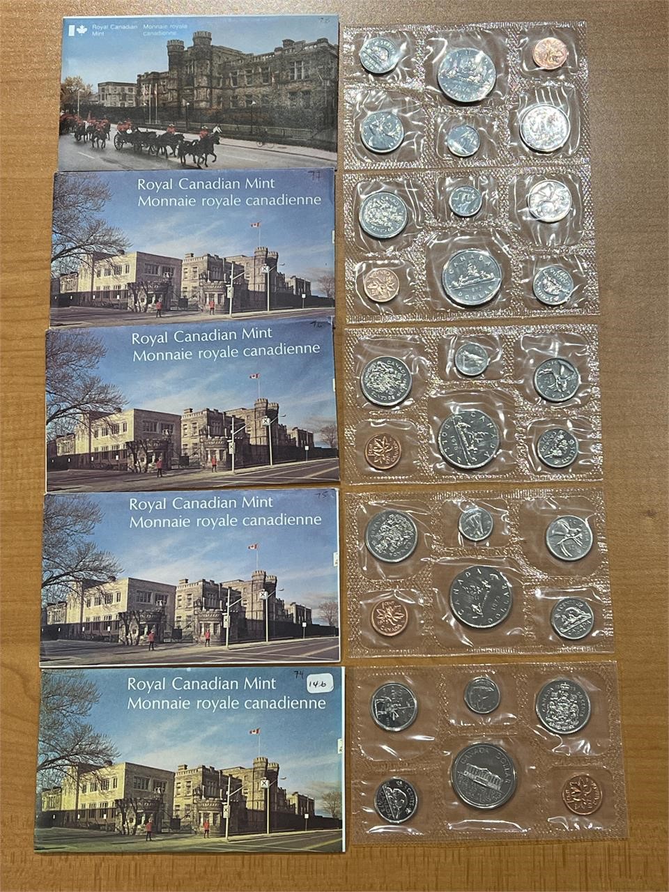 Cdn Proof Like Coin Sets 1973-1978