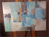 Silvia Vassileva, Teal and Aqua Reflections Canvas