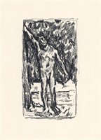 Pierre Bonnard original lithograph "Baigneur" 1914