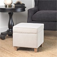 Cole Classics Square Storage Ottoman Wood Leg