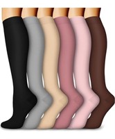 Large /XL size 6 Pairs Compression Socks for