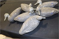 6 Herters Styrofoam Black Duck Decoys (used)