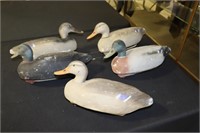 5 Herters Styrofoam Mallard Decoys (used)