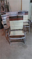 3 Wood/Plastic/Metal Folding Chairs