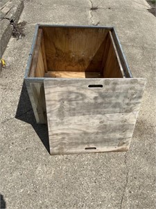 Wooden Shipping Crate with Lid 36” x 36” x 28”
