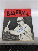 1950 Baseball Magazine Roy Sievers Auto Browns