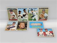 1967 Topps (8) Cards W/HOF's