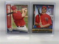 (2) 2011 Bowman Paul Goldschmidt RC Inserts