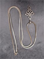 Silver Pendant w/ Chain