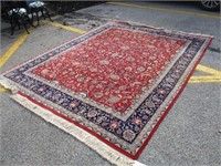 8'X10' RED AND BLUE RUG