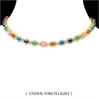 Natural Stunning Ethopian Multi Color Opal Neckace