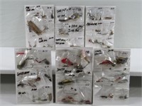 LOT OF SMALL SPINNERS/LURES, ETC.: