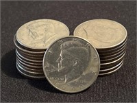 (20) Post-1964 Kennedy Half Dollars