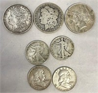 Silver Dollars and Silver Half Dollars