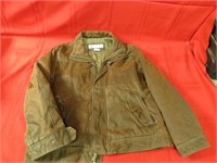 Large Columbia leather jacket.