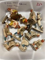 (11) Early 1940's Rubberized Football Players